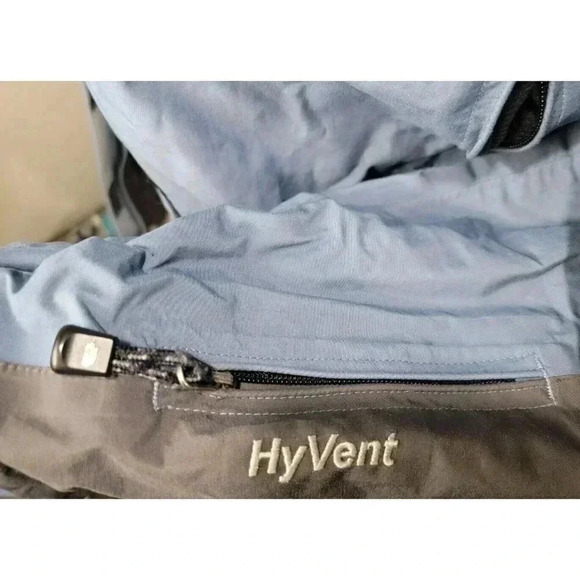 NORTH FACE WOMEN'S LARGE PARKA BLUE BLACK - Picture 5 of 9